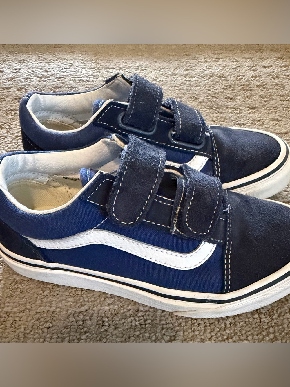 Kids Vans Velcro Sneakers